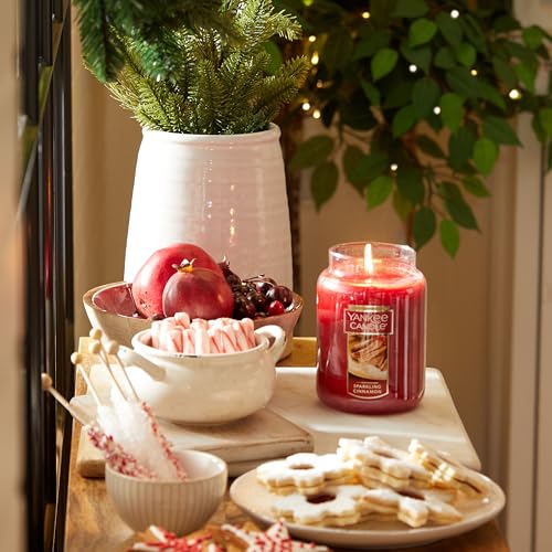 Sparkling Cinnamon Scented Candle - 22oz Large Jar, Long Burn Time