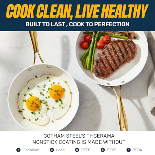12-Piece Nonstick Ceramic Cookware Set with Diamond Infused Coating