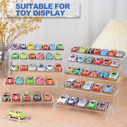 Aheroi 20Pcs Clear Acrylic Risers Display Stands Set - 5 Sizes, Versatile & Durable