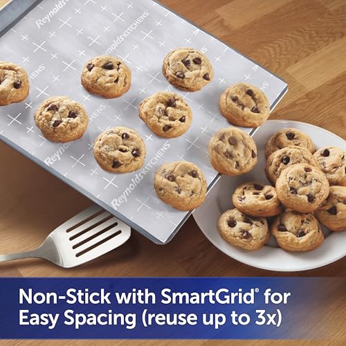 Reynolds Kitchens Stay Flat Parchment Paper Roll, Non Curling Baking Parchment Paper for Baking and Cooking, Oven Safe up to 425 Degrees, 36 Feet x 15 Inches, 45 Total Sq. Ft.