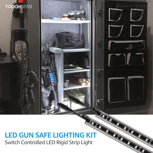 12 Inch LED Safe Lighting Kit - Daylight 5000K with Rocker Switch, 6 Bars