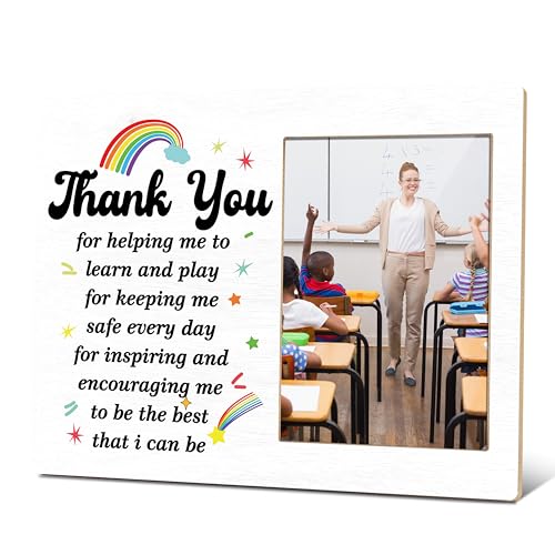Thank You For Helping Me To Learn - Teacher Appreciation 8x10 Frame, 4x6 Photo Gift