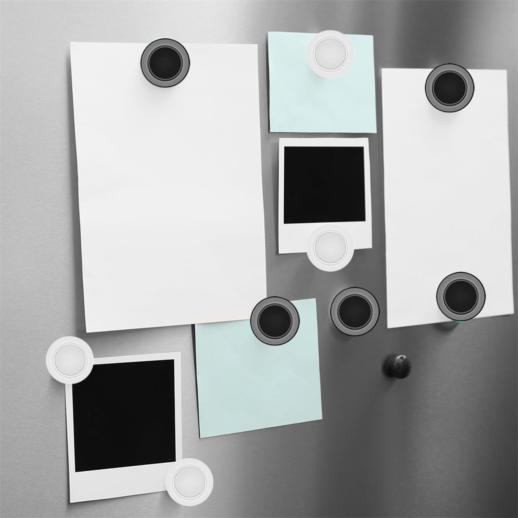 Stainless Iron Magnetic Display Board - Frameless Metal Magnet Boards with 20 Pcs Magnet Memo Strips for Office, Home, School