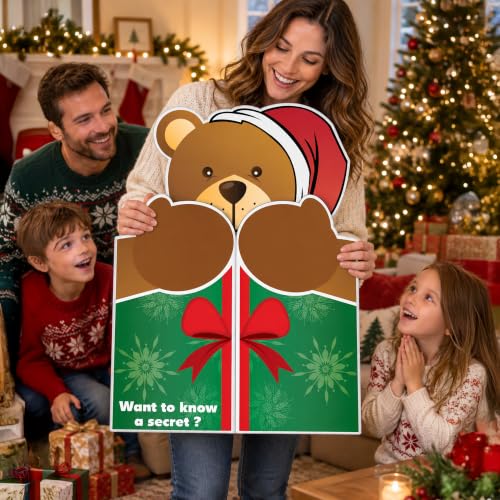 VictoryStore Jumbo 3-Foot Christmas Card with Envelope - Bear Hug