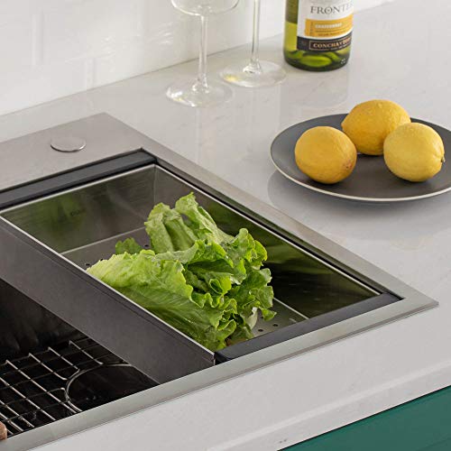 Stainless Steel Workstation Kitchen Sink Colander - 16.75 Inch