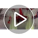 Warm White Angel Christmas Statue with Lights & Timer - 2 Pack Holiday Decor