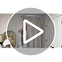 Taupe Blackout Linen Curtains 52x84 Inches, Pack of 2, Rustic Plaid Design