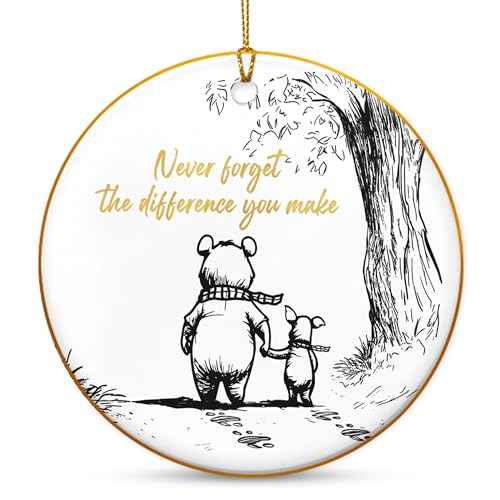 Christmas Thank You Gifts for Women Men - Ceramic Christmas Ornaments 2025 - Employee Appreciation Gifts for Teacher Coworkers Boss, Farewell Retirement Gift for Woman, Stocking Stuffers