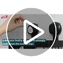 TAILI Black Shower Caddy 2-Pack Suction Cup Rustproof Metal Wall Shelves