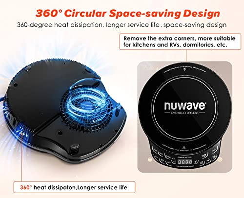 Nuwave Flex Precision Induction Cooktop with 6.5” Heating Coil - Black (PIC Flex)