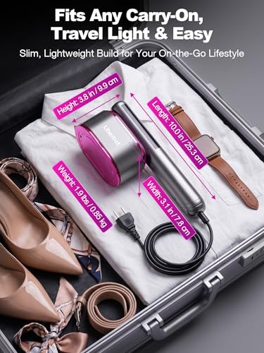 Portable 2-in-1 Travel Garment Steamer & Iron with Rotatable Head