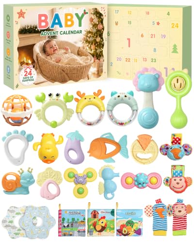 Baby Advent Calendar 2026 - Classic 24 Sensory Toys for 3+ Months