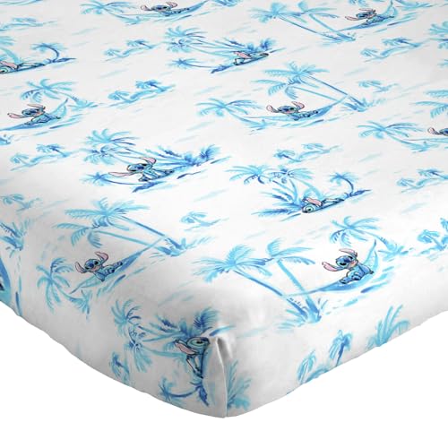 Jay Franco Lilo & Stitch Twin Sheet Set - White Stitch, 3-Piece Twin
