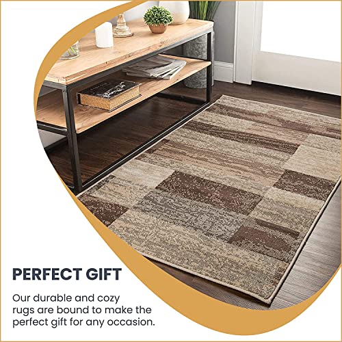 Slate 5'x8' Modern Geometric Indoor Area Rug - Superior Rockwood