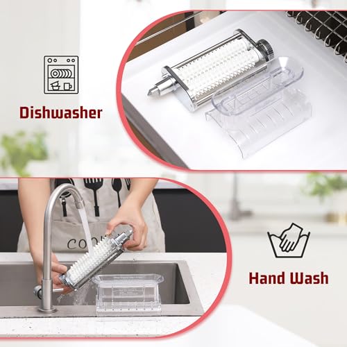 Meat Tenderizer Attachment for KitchenAid Stand Mixers - Transparent, 3 Adjustable Thickness
