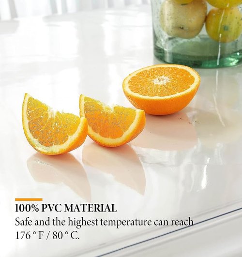 Deep Dream 2mm Thick Clear Table Cover Protector 36 x 60 Inch, Plastic Table Cover Rectangle, PVC Clear Table Protector, Desk Protector Mat for Dining Room Table