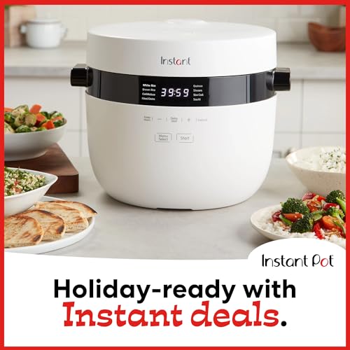 Instant Pot 20-Cup Rice & Grain Cooker with Carb-Reducing Technology, 8 Presets