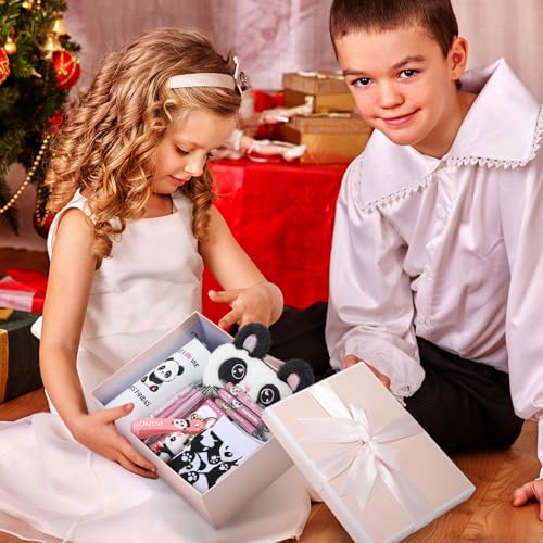 Wonderjune Panda Gift Set for Girls Teens - Christmas Gift with Tote, Cup, Socks & More