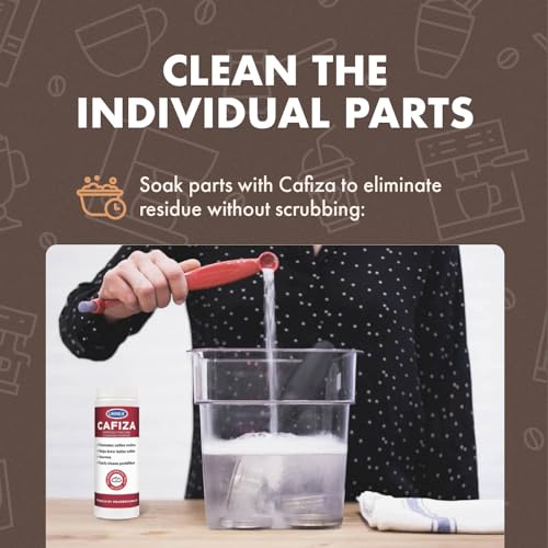 Urnex Cafiza Professional Espresso Machine Cleaning Powder 566g Pack of 2 - Made in USA