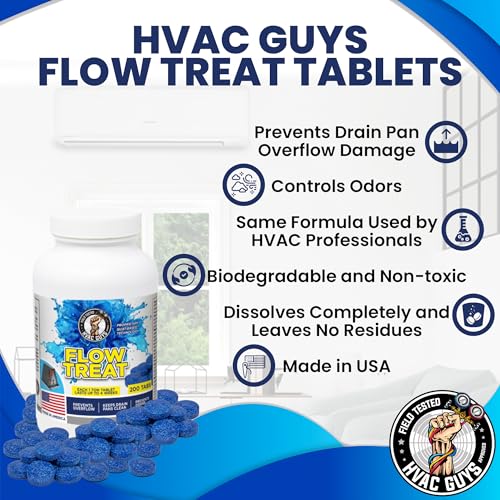 200 Tablets HVAC Drain Line Cleaner - Prevent Clogs & Odors - Leak Saver