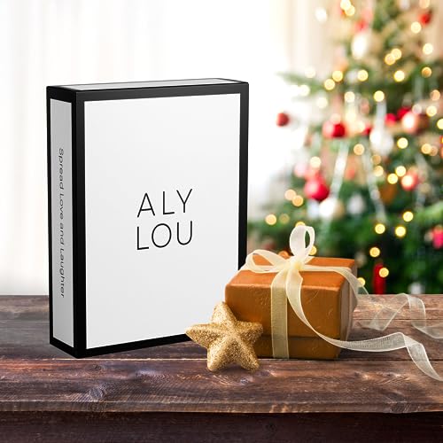 ALY LOU Funny Christmas Card Pack – 20 Cards (5 of each design) Blank Inside