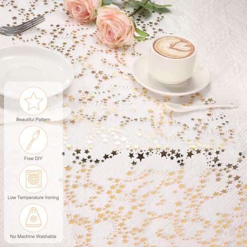 uxcell Green Table Runner Roll 11x30ft Sequin Foil Mesh