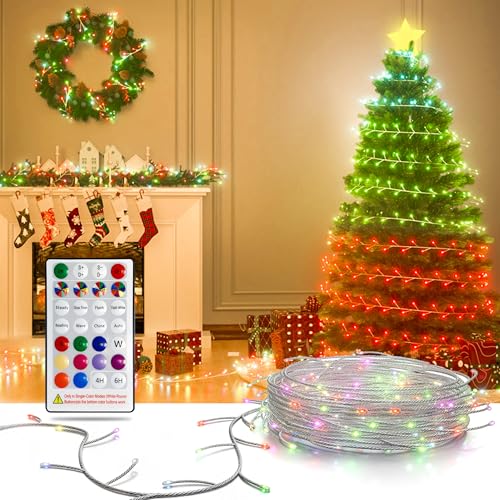 SUNLINKCO 16.4ft USB Waterproof Multicolor Fairy String Lights with Remote