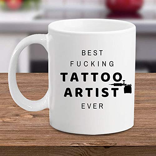 Funny Tattoo Artist Coffee Mug - Unique Sarcastic Gift for Men & Co-Workers