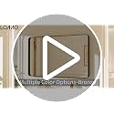 LOAAO 24X36 Inch Black Bathroom Mirror Metal Framed