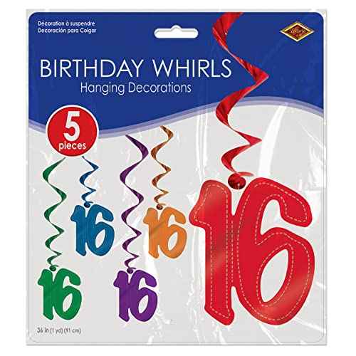 Beistle Number 16 Whirls Hanging Decorations