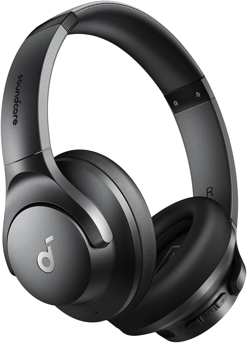 Soundcore by Anker Q20i Wireless Over-Ear Headphones - Hybrid Active Noise Cancelling, 40H Playtime, Hi-Res Audio, Black