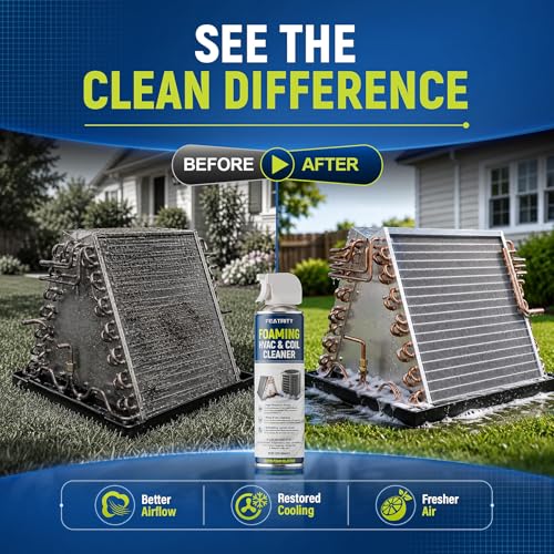 Featrity 3-Pack 19 Fl Oz Foaming AC Coil Cleaner for Condenser & Evaporator