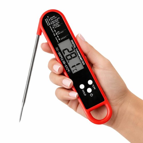 Instant Read Meat Thermometer Digital with ±0.5℉ Precision, Food Thermometer for Cooking Kitchen Gadgets, Oven Grill Candy BBQ Essentials Accessories, Gifts for Dad