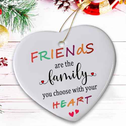 Friends Christmas Ornaments 2025, Friend Ornaments for Women, Friends are The Family We Choose Ornament, Best Friend, Friendship Gifts for Women
