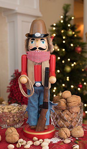 Clever Creations Cowboy 12 Inch Traditional Wooden Nutcracker Christmas Decor