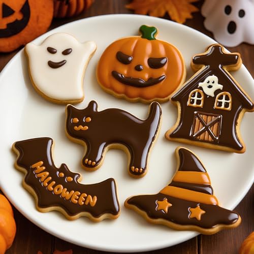 Horror-themed cookie cutters - Witch's Hat, Pumpkin, Ghost,