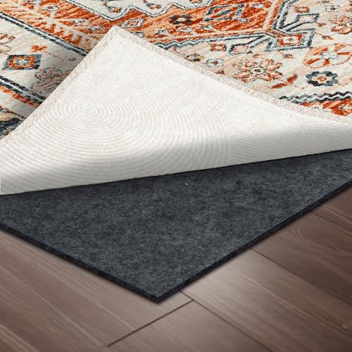 9' x 12' Waterproof Non-Slip Rug Pad for All Floors Felt Cushion for Carpets