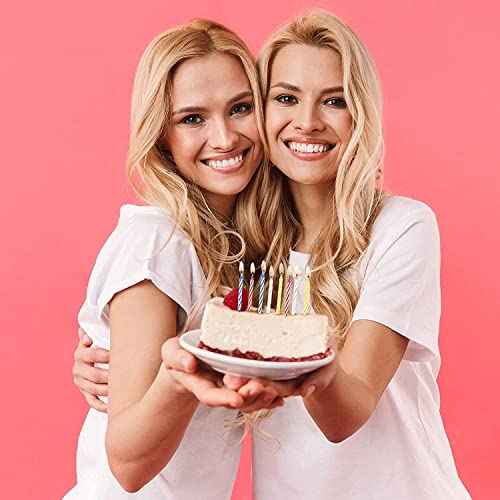 Magic Trick Relighting Candle, 40 Packs Birthday Candles Fun Prank Kit Cake Tricks and Decorations for Birthday, Party, Christmas, Celebration (Multi, 40Pieces)