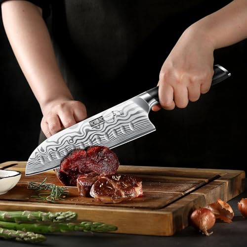 Professional 5-Piece Kitchen Knife Set with High Carbon Steel - Ergonomic Handles