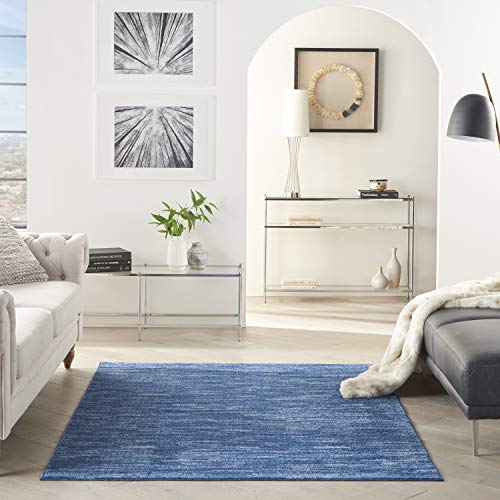 Nourison Indoor Outdoor Area Rug - Navy Blue, 4' x 6' Rectangular