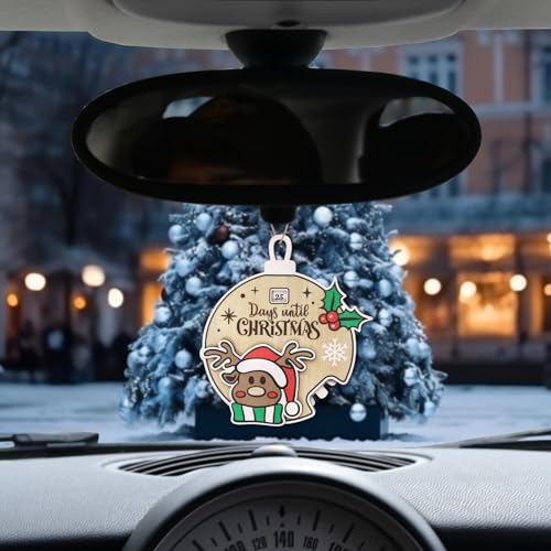 Estivaux 1–25 Countdown Wooden Christmas Ornament Gj-lj-250809 — Elk Snowflake Hanging Decor