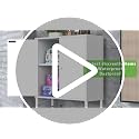 White Over-The-Toilet Bathroom Storage Cabinet with Privacy Doors
