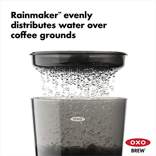 OXO Brew Compact Cold Brew Coffee Maker 24 oz - Small Space, Reusable Filter