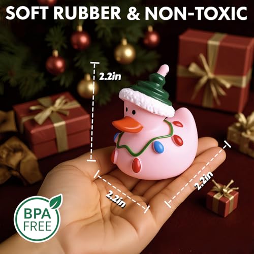 Intever Christmas Advent Calendar with 24 Surprise Rubber Ducks - Holiday Countdown