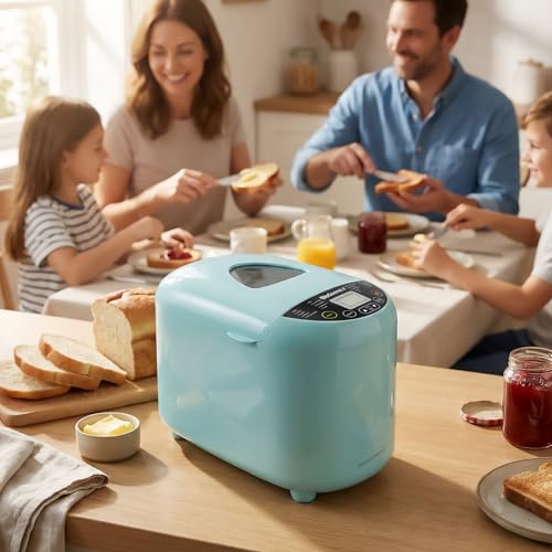 Mint Programmable Bread Maker with 3 Sizes & 19 Presets - Elite Gourmet