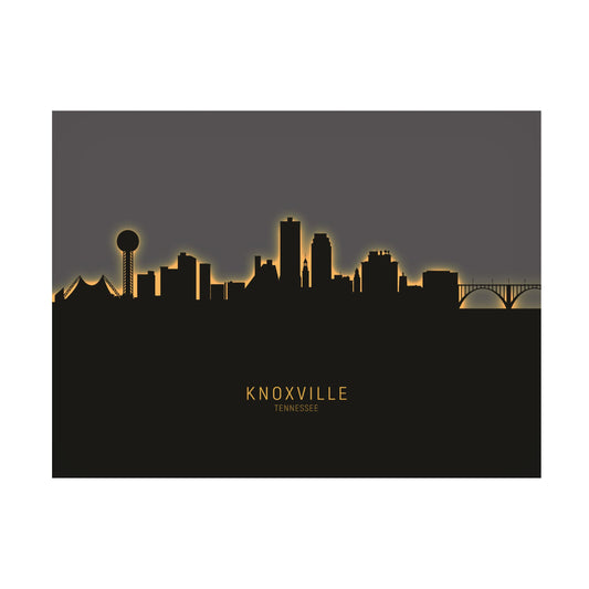 Trademark Fine Art 'Knoxville Tennessee Skyline Glow II' Canvas Art by Michael Tompsett