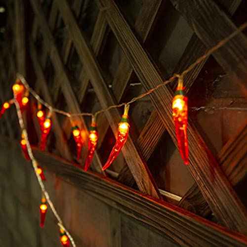 Red Chili String Lights,10ft 20 LED Chili String Lights Battery Operated Fairy Lights for Wedding, Chinese New Year,Spring Festival,Party Decoration,Christmas