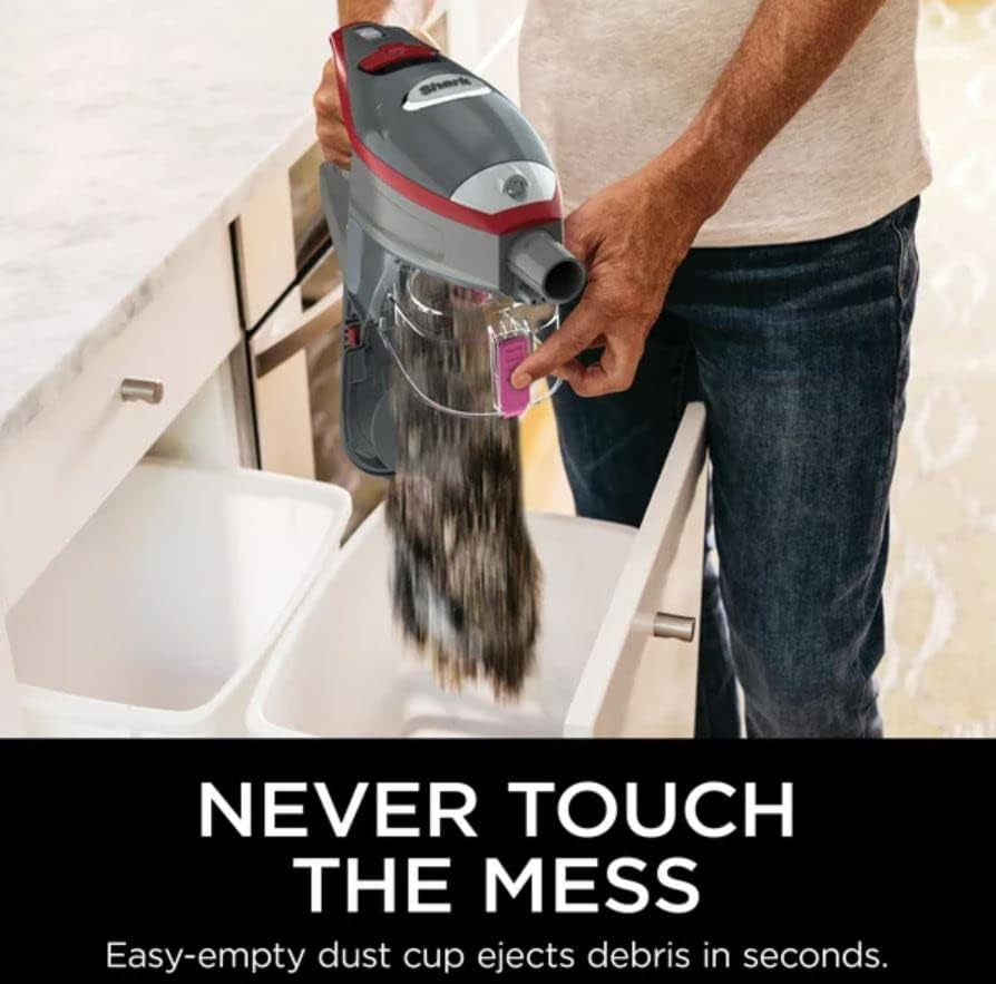 SHARK HV370 Rocket Pro Corded Stick Vacuum - Powerful Suction, Comet Red | Renewed Condition