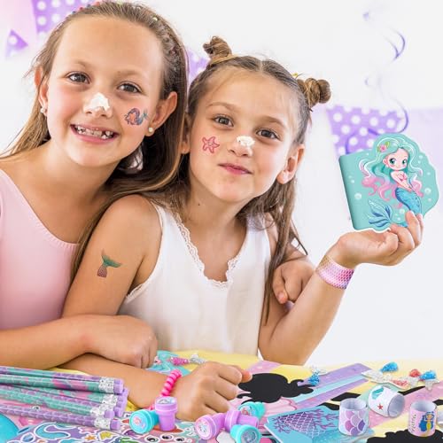 BenLouis Mermaid Stationery Set for Kids - Party Favors & Classroom Gifts