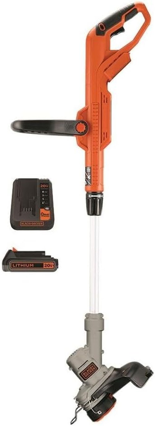 BLACK+DECKER 20V MAX Cordless String Trimmer & Edger - 12 Inch Steel Deck, Auto Spool Feed, Battery Included